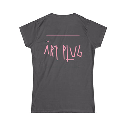 Chic Graphic Tee for Creative Souls | Women’s Softstyle Tee, Casual Wear, Day Out, Gift for Artists, Trendy Apparel - THE ART PLUG SHOP