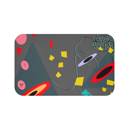 "Grey Matter" Bath Mat - THE ART PLUG SHOP