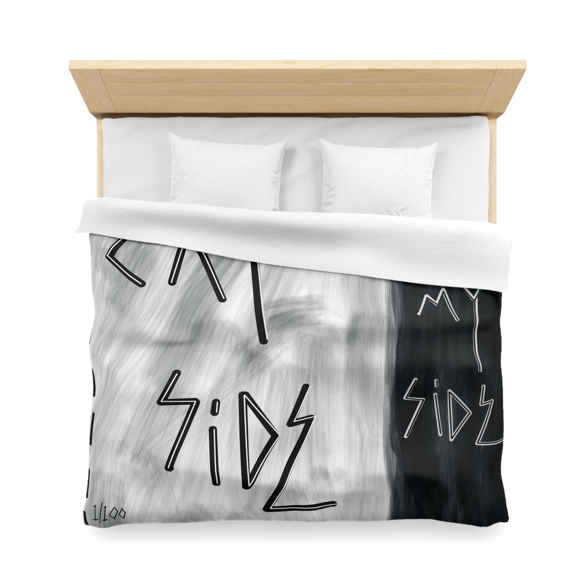 “Cat Side, My Side” Duvet Cover - THE ART PLUG SHOP