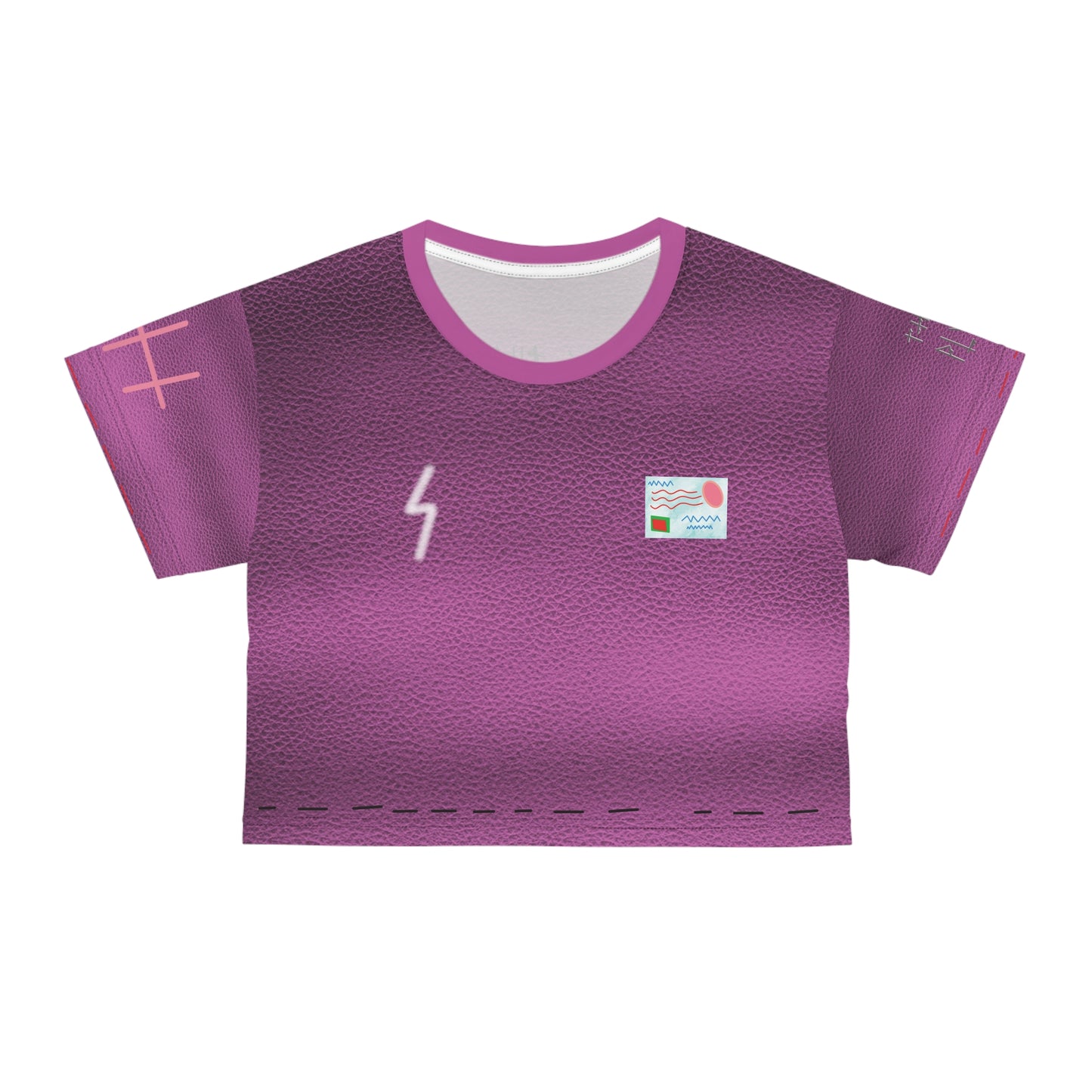 "Plasma Patch" Crop Tee - THE ART PLUG SHOP