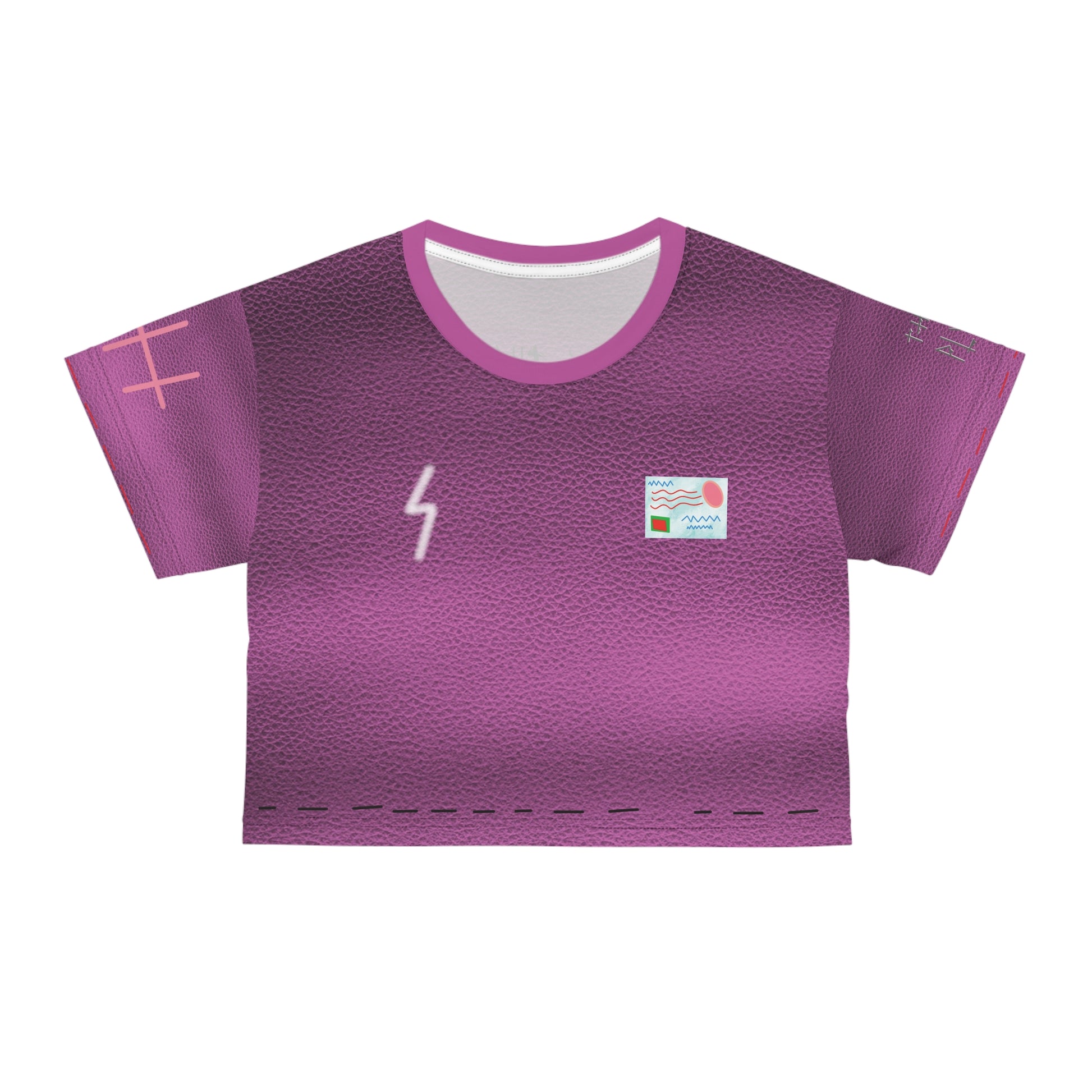 "Plasma Patch" Crop Tee - THE ART PLUG SHOP