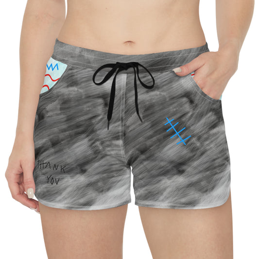"Clouded Thoughts" Casual Shorts - THE ART PLUG SHOP