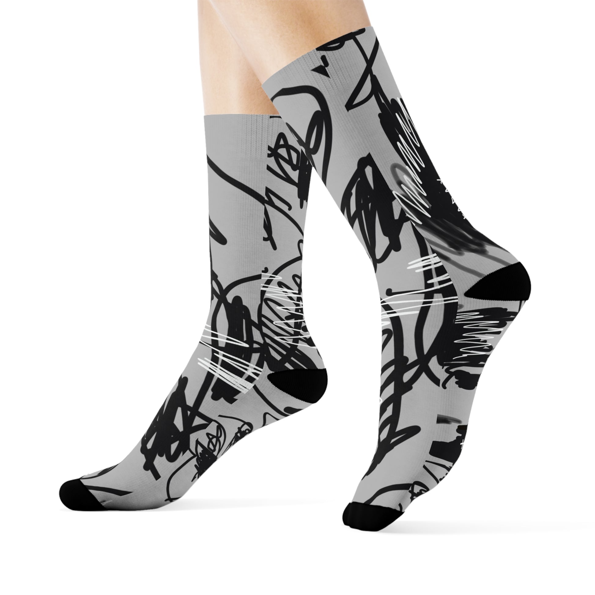 "Scribble" Socks - THE ART PLUG SHOP