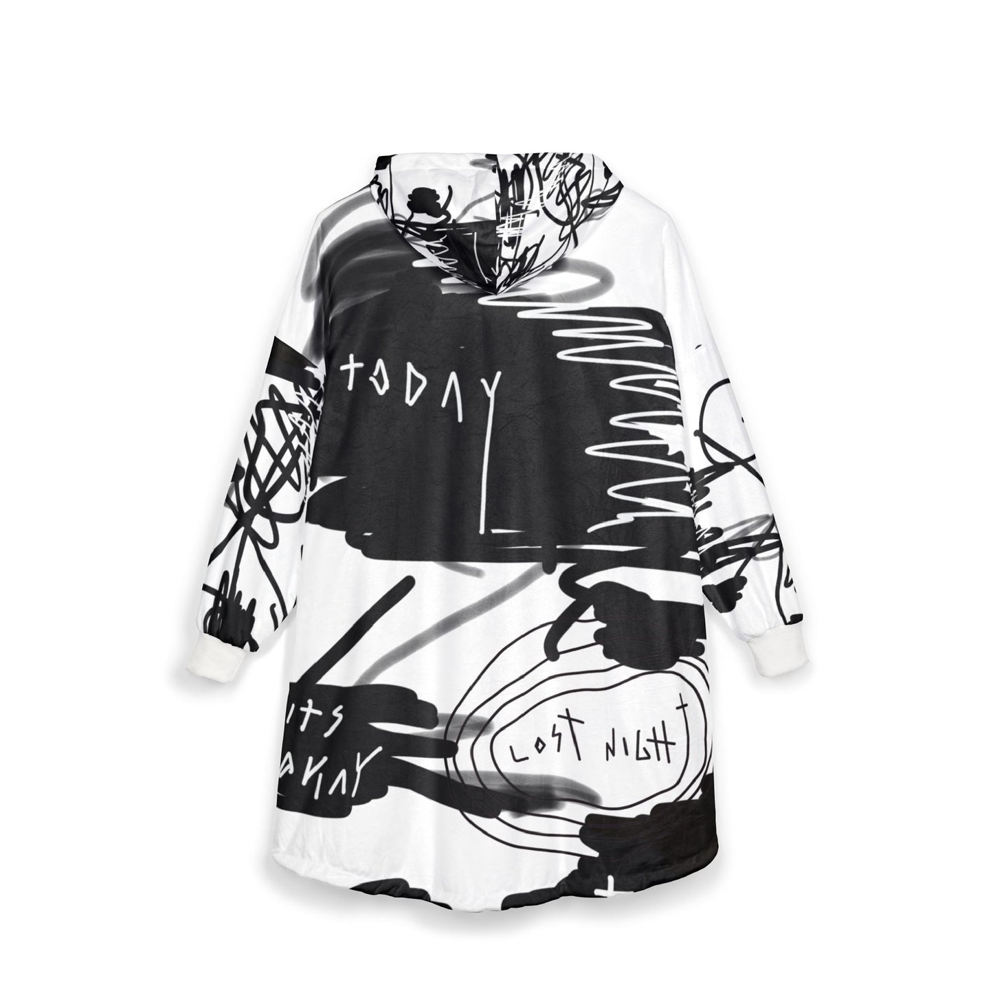 "Scribble" Hooded Blanket