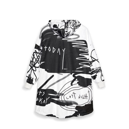 "Scribble" Hooded Blanket