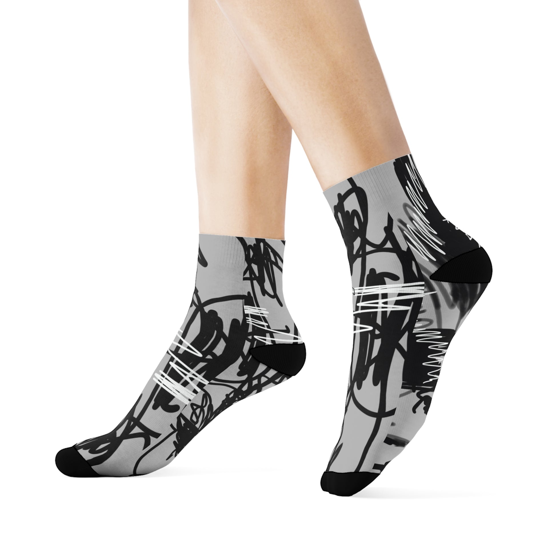 "Scribble" Socks - THE ART PLUG SHOP