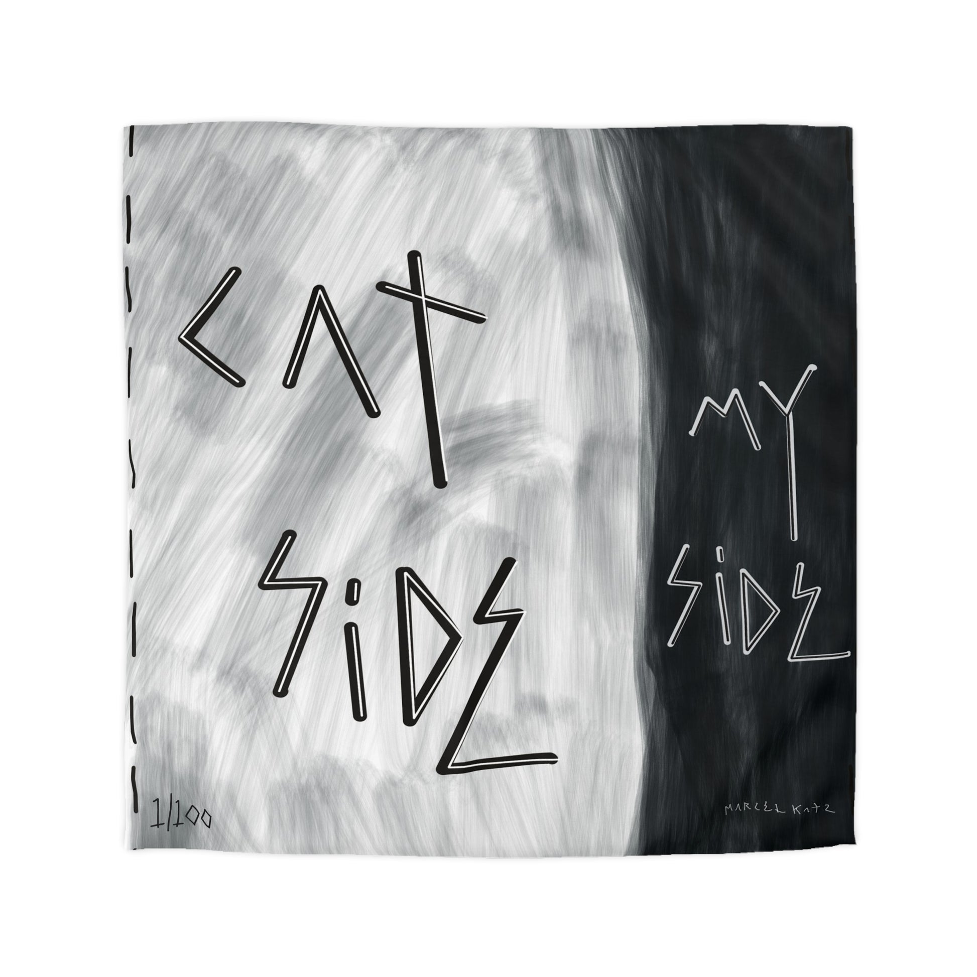 “Cat Side, My Side” Duvet Cover - THE ART PLUG SHOP