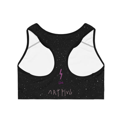 “Pink Nova” Sports Bra - THE ART PLUG SHOP