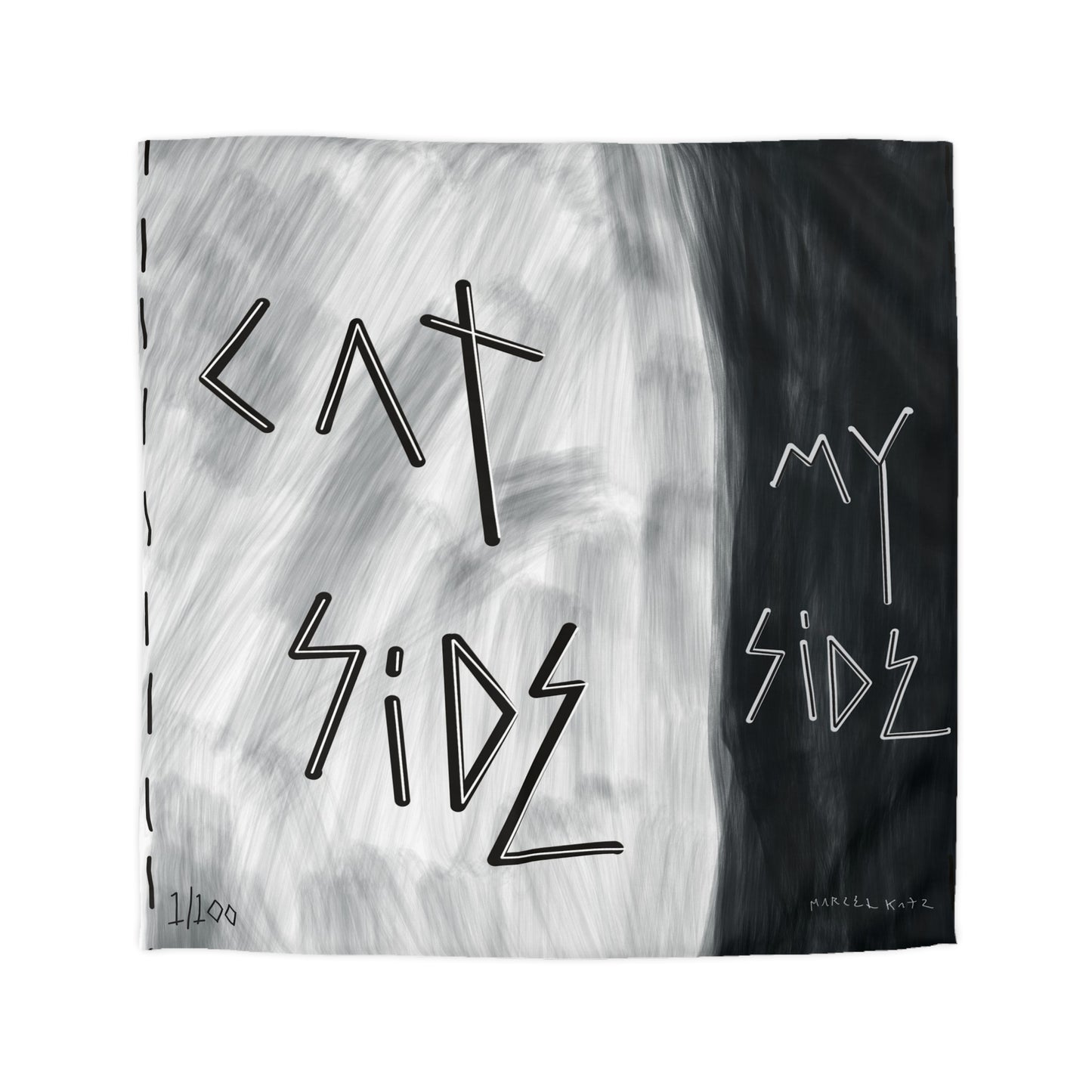 "Cat Side My Side" Duvet Cover