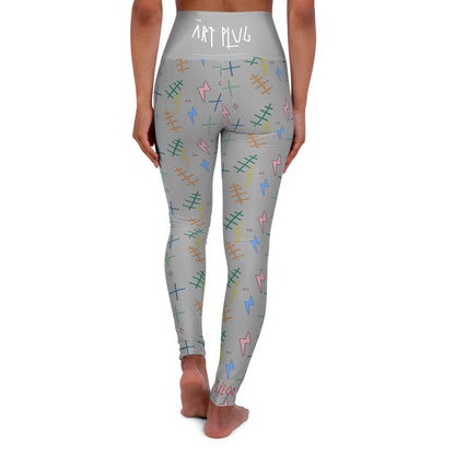 “Tap Bolta” High-Waisted Leggings - THE ART PLUG SHOP