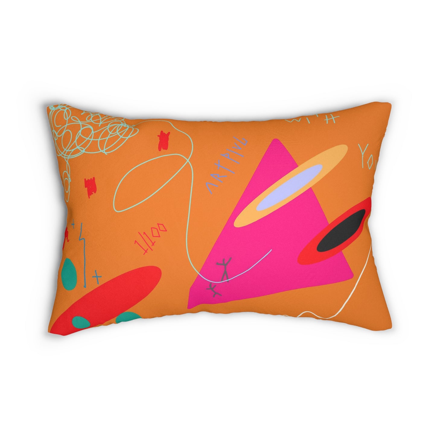 Spun Polyester Lumbar Pillow - THE ART PLUG SHOP