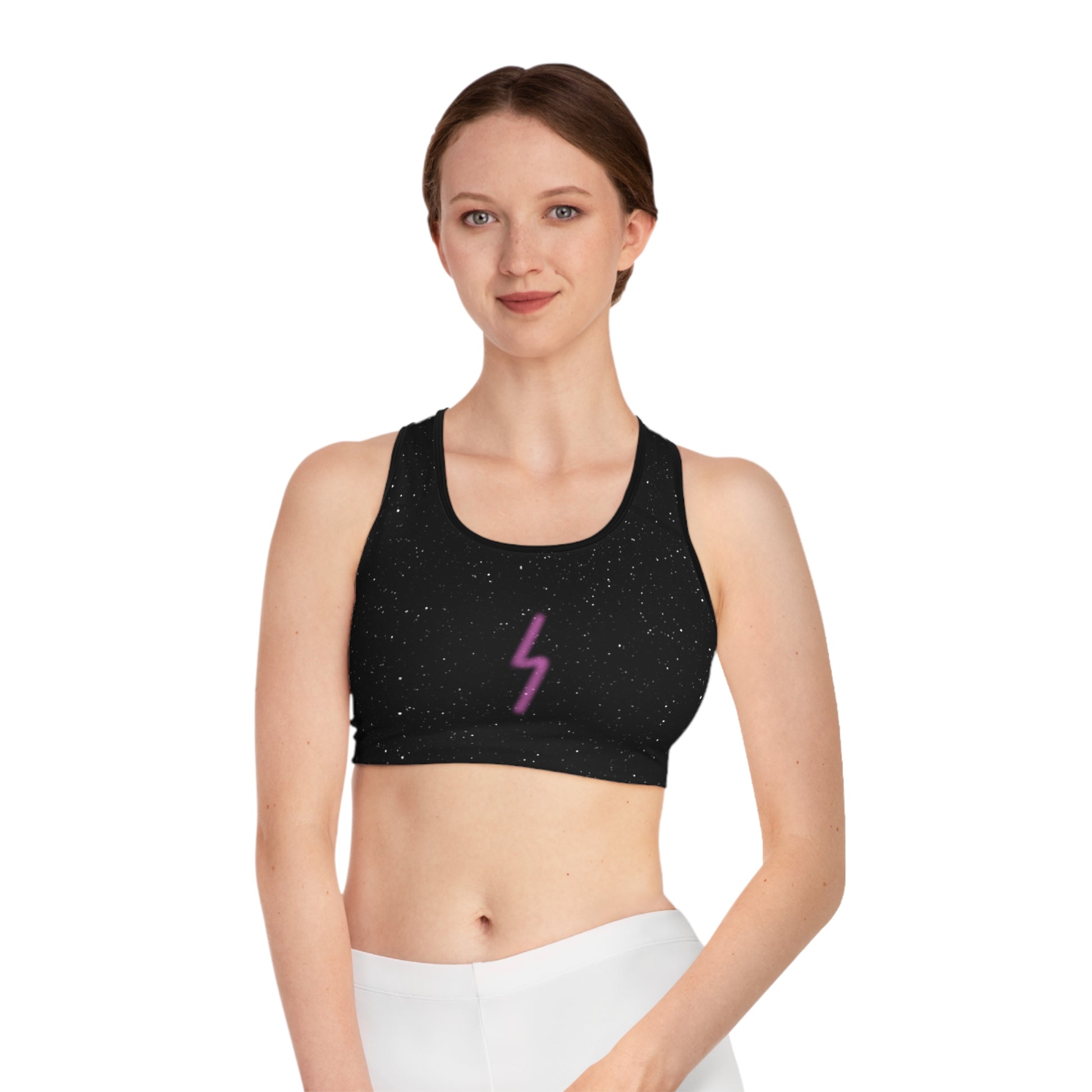 “Pink Nova” Sports Bra - THE ART PLUG SHOP