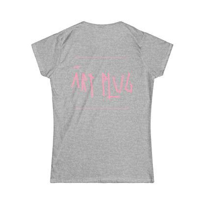 Chic Graphic Tee for Creative Souls | Women’s Softstyle Tee, Casual Wear, Day Out, Gift for Artists, Trendy Apparel - THE ART PLUG SHOP