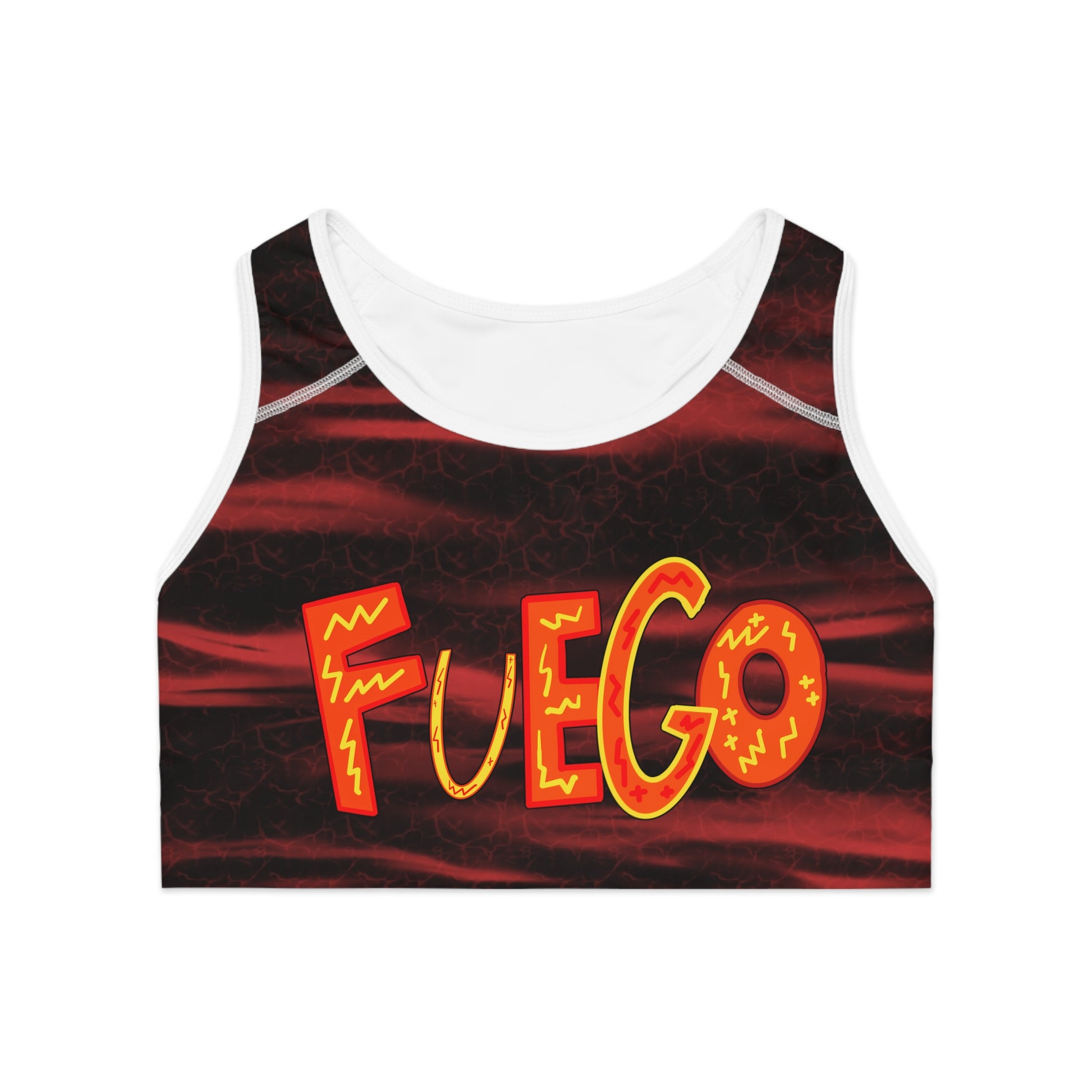 “Fuego” Sports Bra - THE ART PLUG SHOP