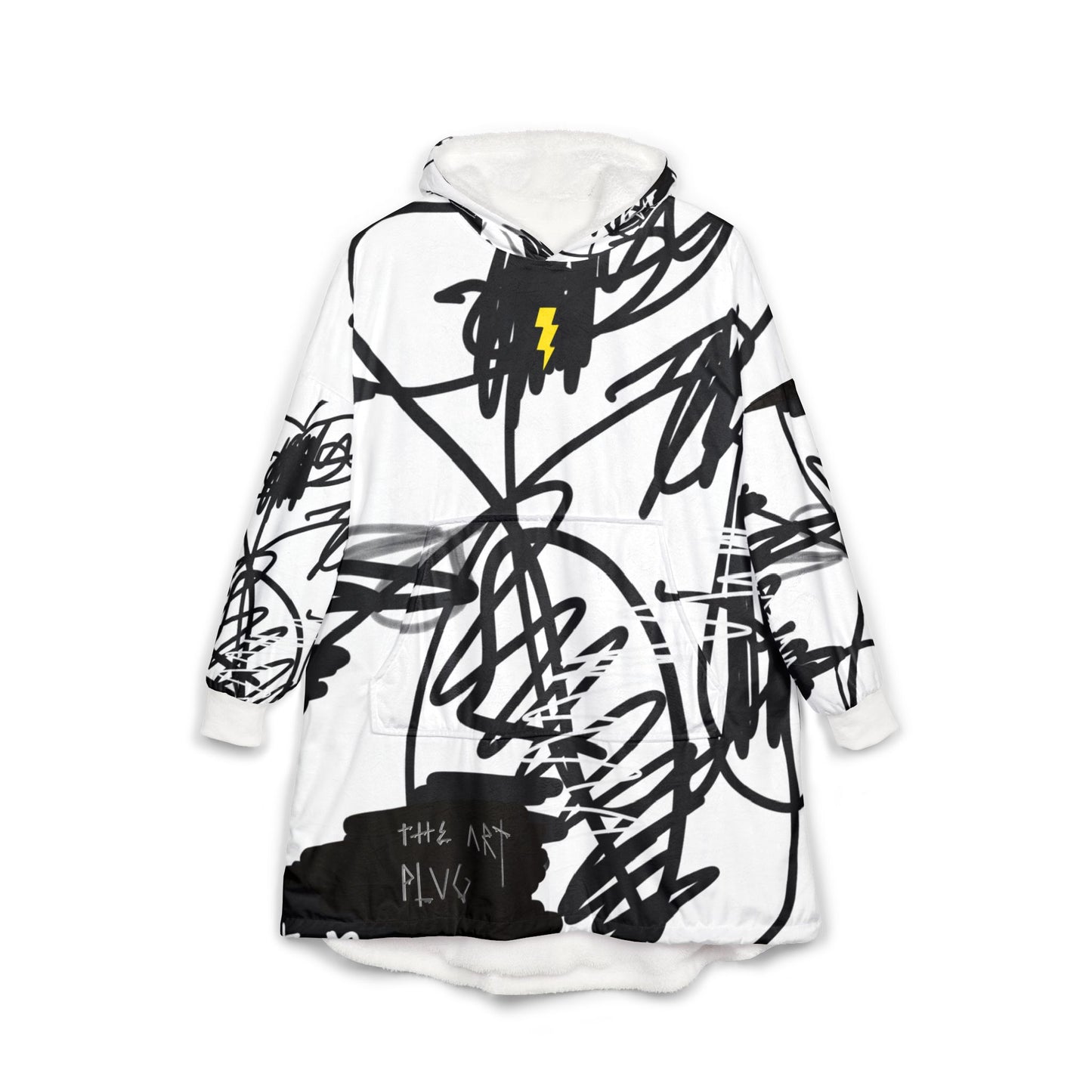 "Scribble" Hooded Blanket