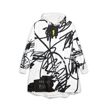 "Scribble" Hooded Blanket