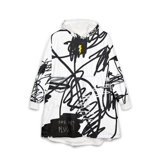 "Scribble" Hooded Blanket