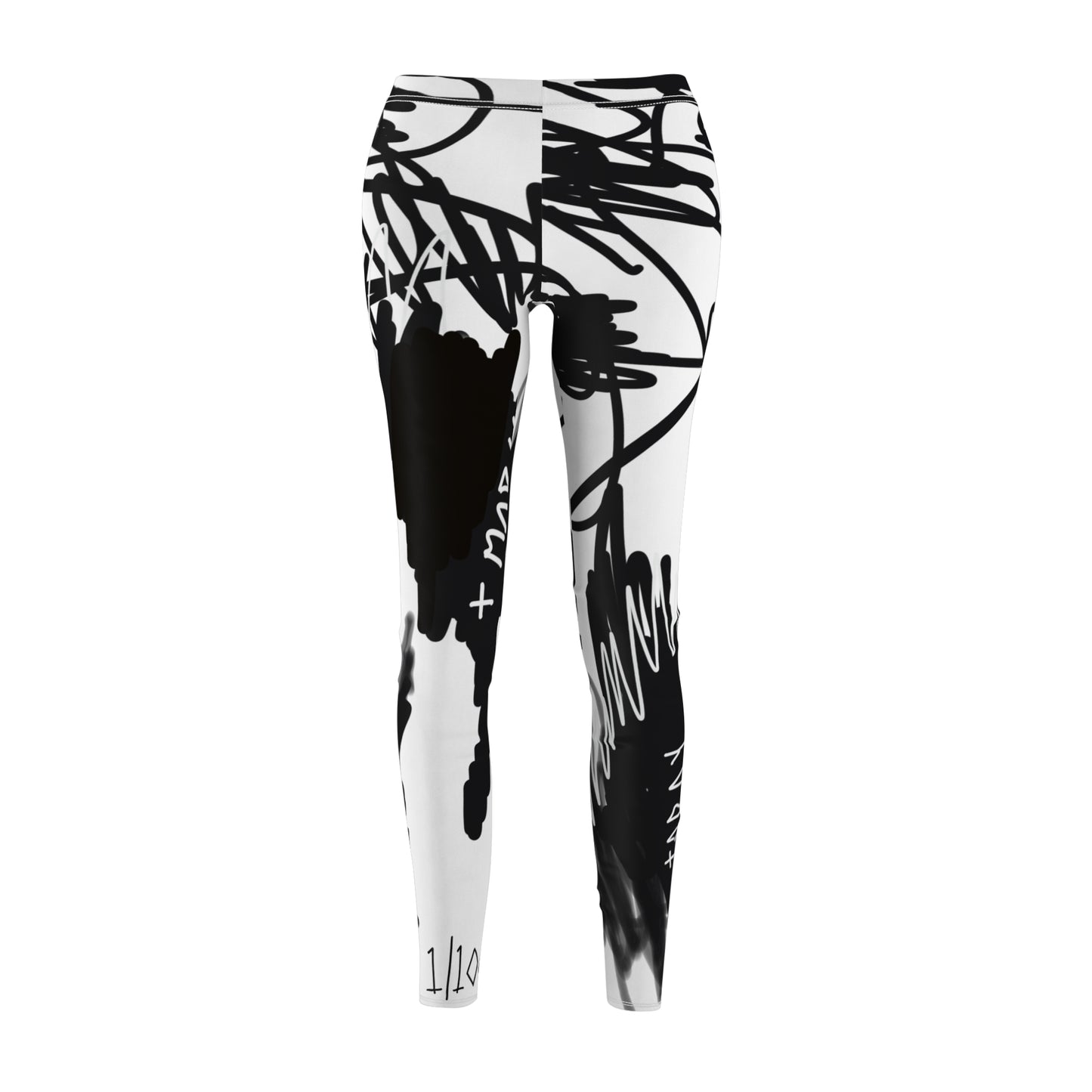 "Scribble" Casual Leggings - THE ART PLUG SHOP