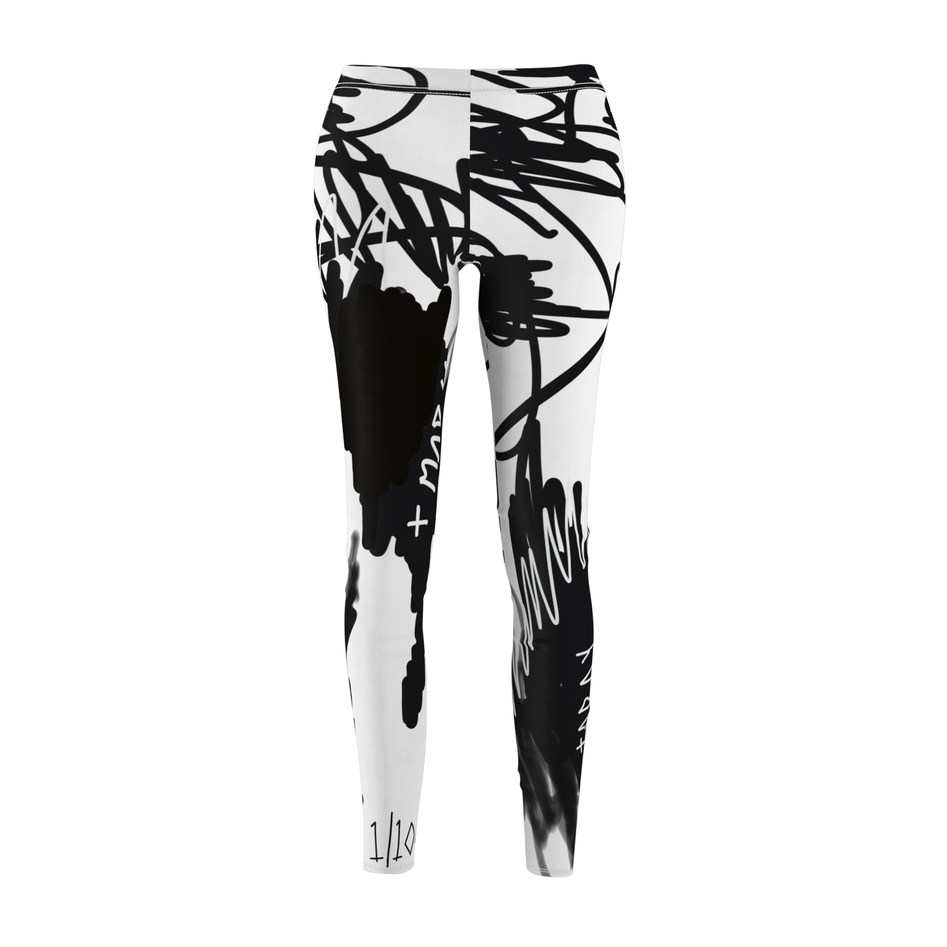 "Scribble" Casual Leggings - THE ART PLUG SHOP