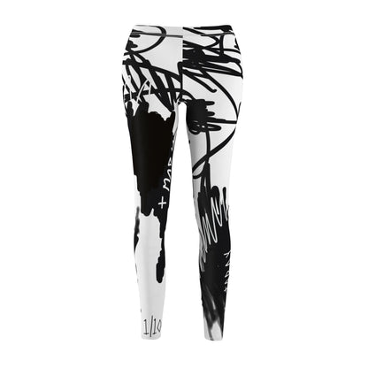 "Scribble" Casual Leggings - THE ART PLUG SHOP
