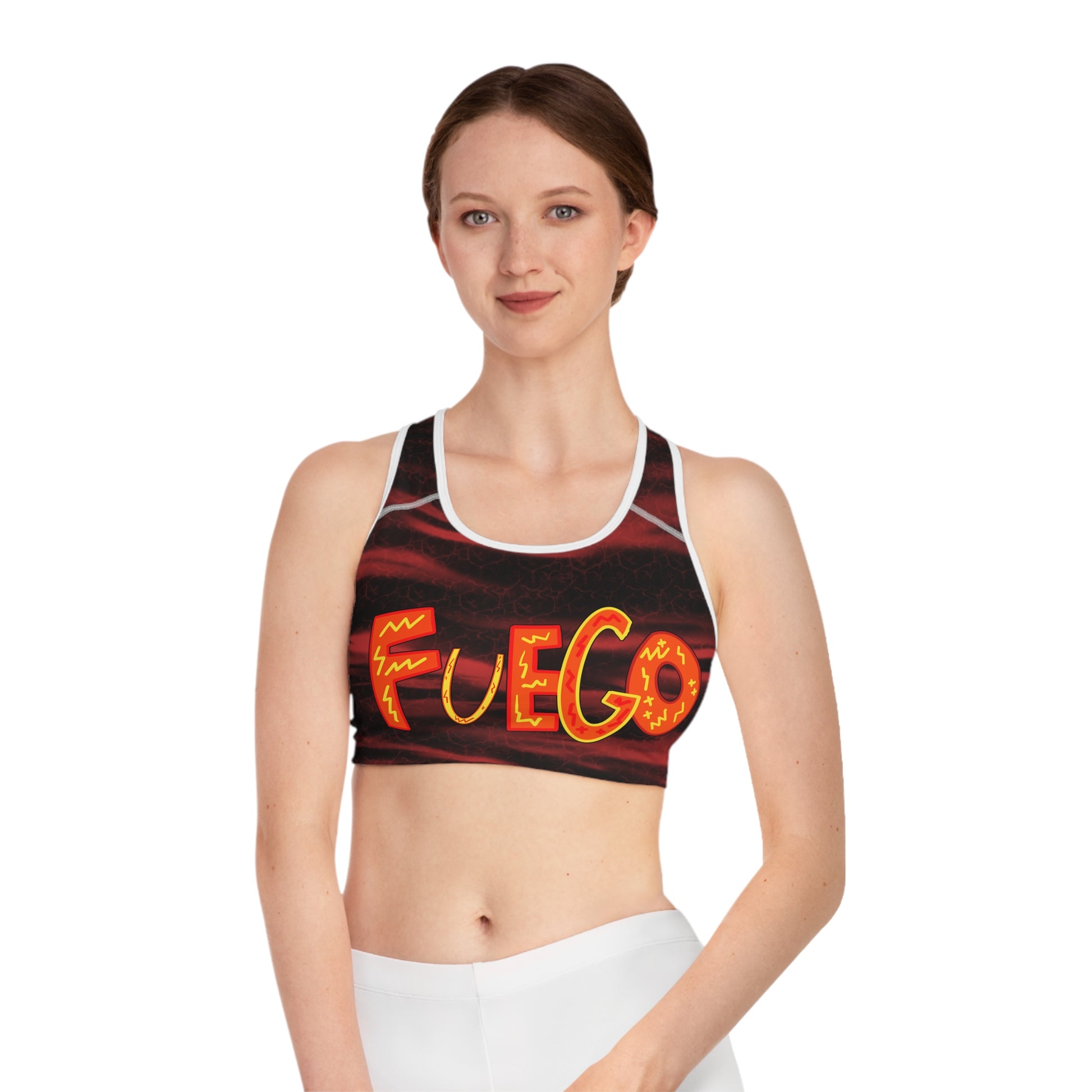 “Fuego” Sports Bra - THE ART PLUG SHOP