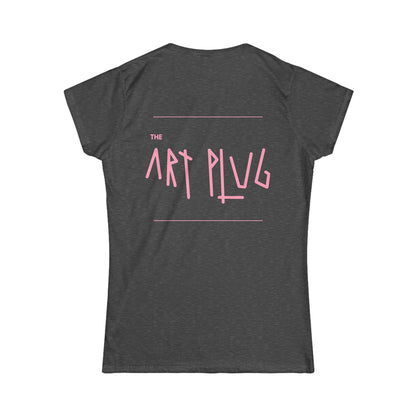 Chic Graphic Tee for Creative Souls | Women’s Softstyle Tee, Casual Wear, Day Out, Gift for Artists, Trendy Apparel - THE ART PLUG SHOP