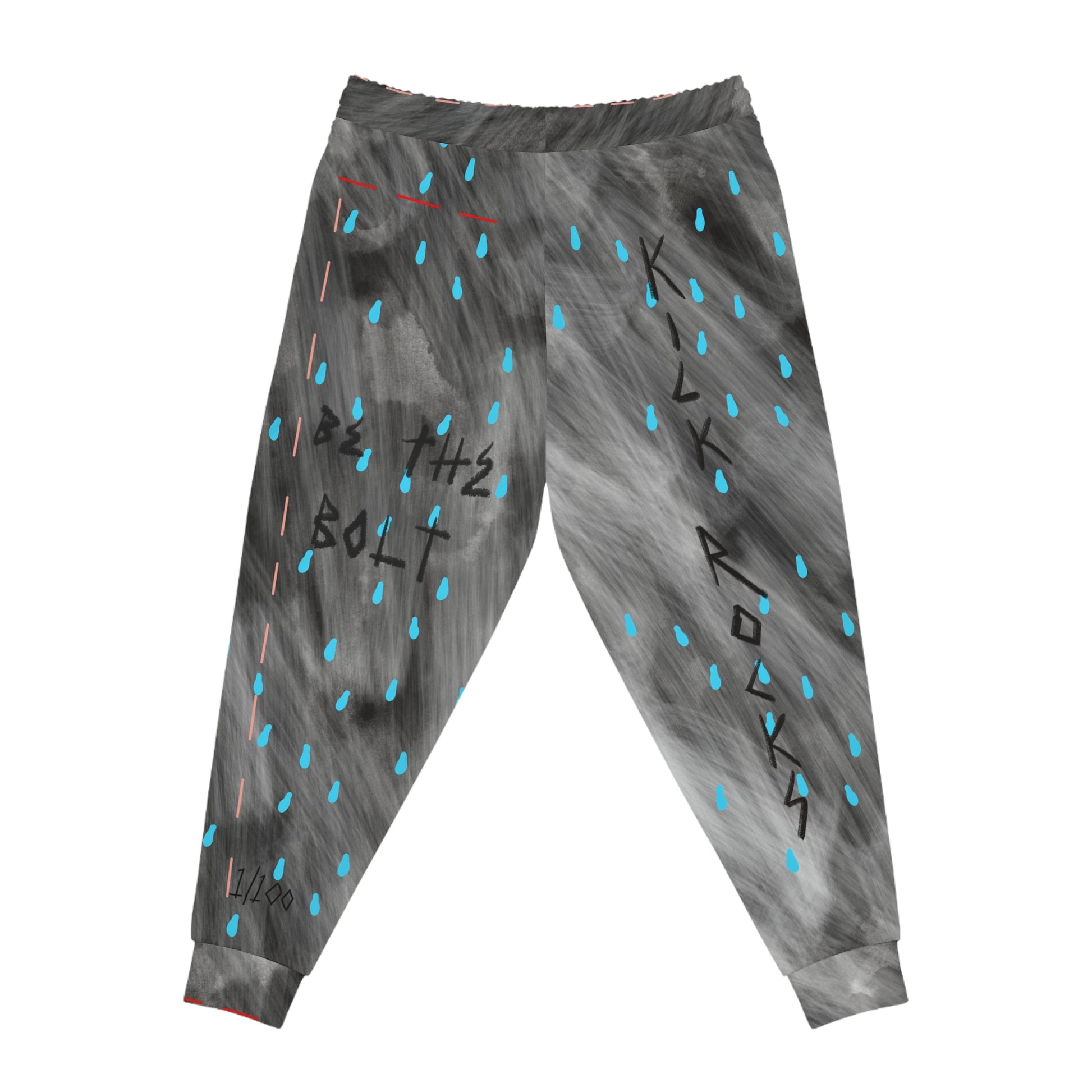 “Rain Drop” Athletic Joggers - THE ART PLUG SHOP