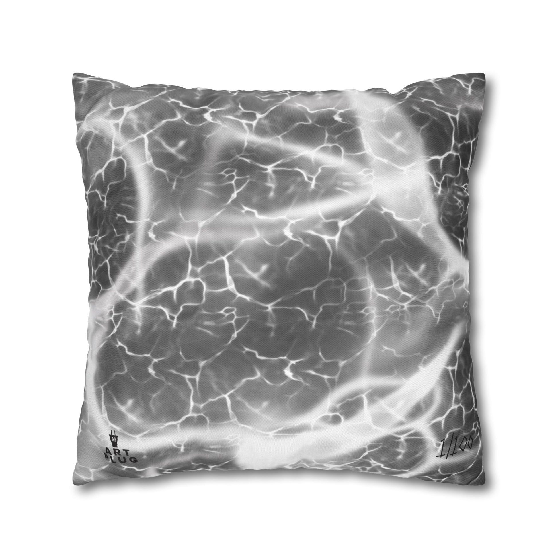 "Marble Shock" Square Pillowcase - THE ART PLUG SHOP
