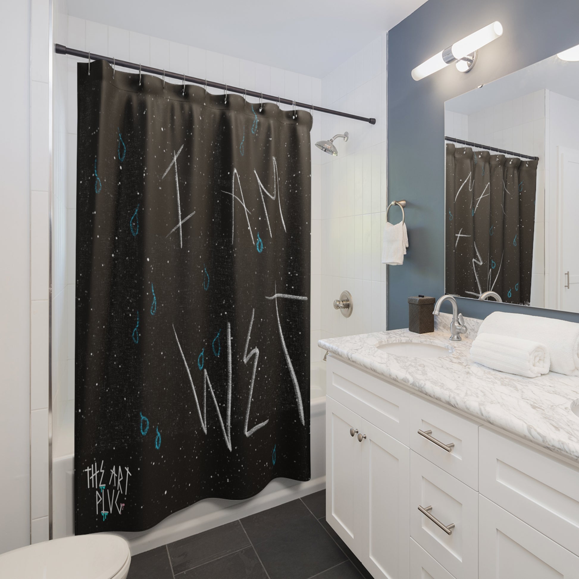 “I Am Wet” Shower Curtain - THE ART PLUG SHOP