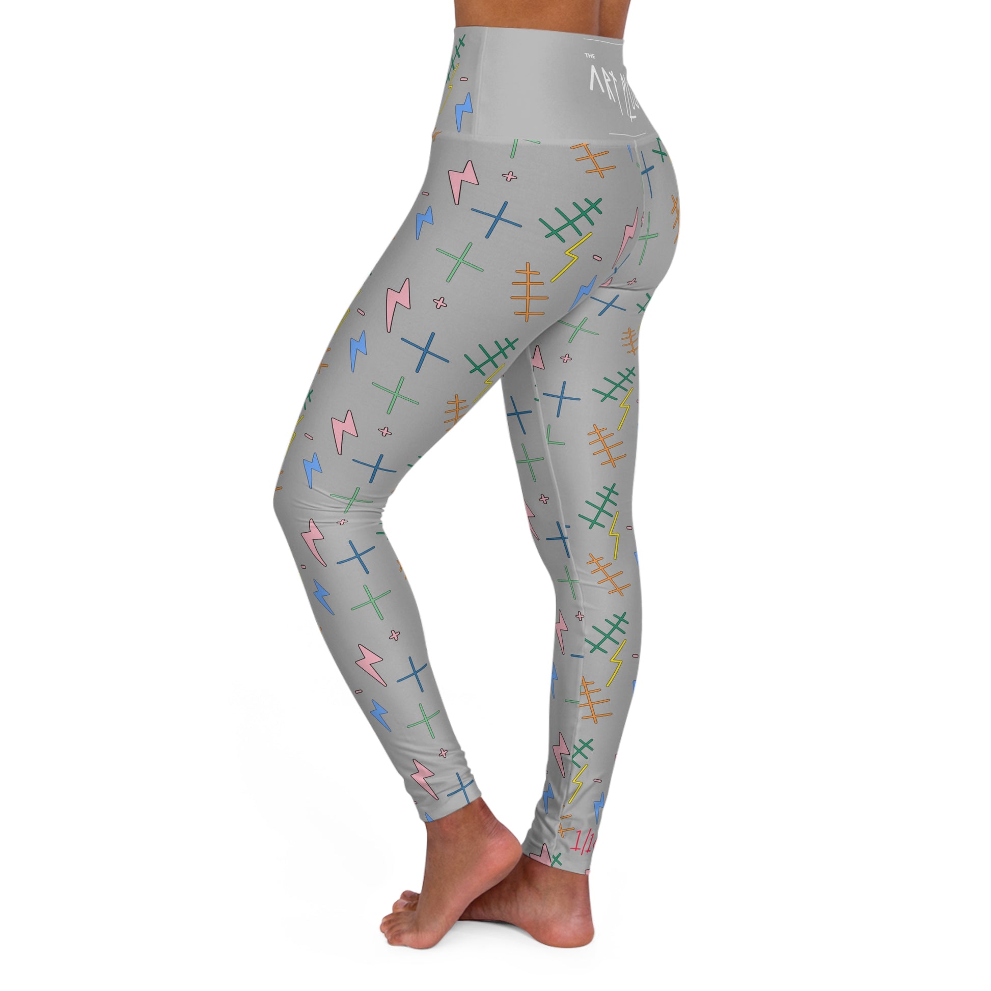 “Tap Bolta” High-Waisted Leggings - THE ART PLUG SHOP