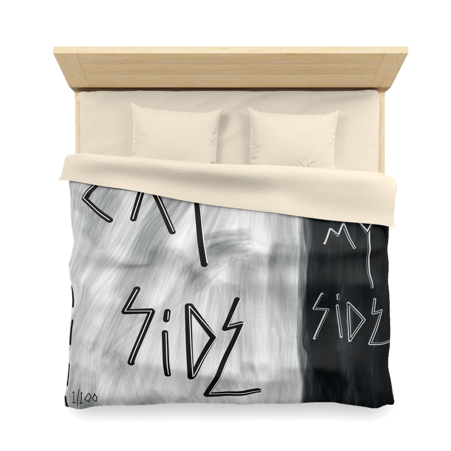 "Cat Side My Side" Duvet Cover