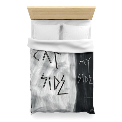 “Cat Side, My Side” Duvet Cover - THE ART PLUG SHOP