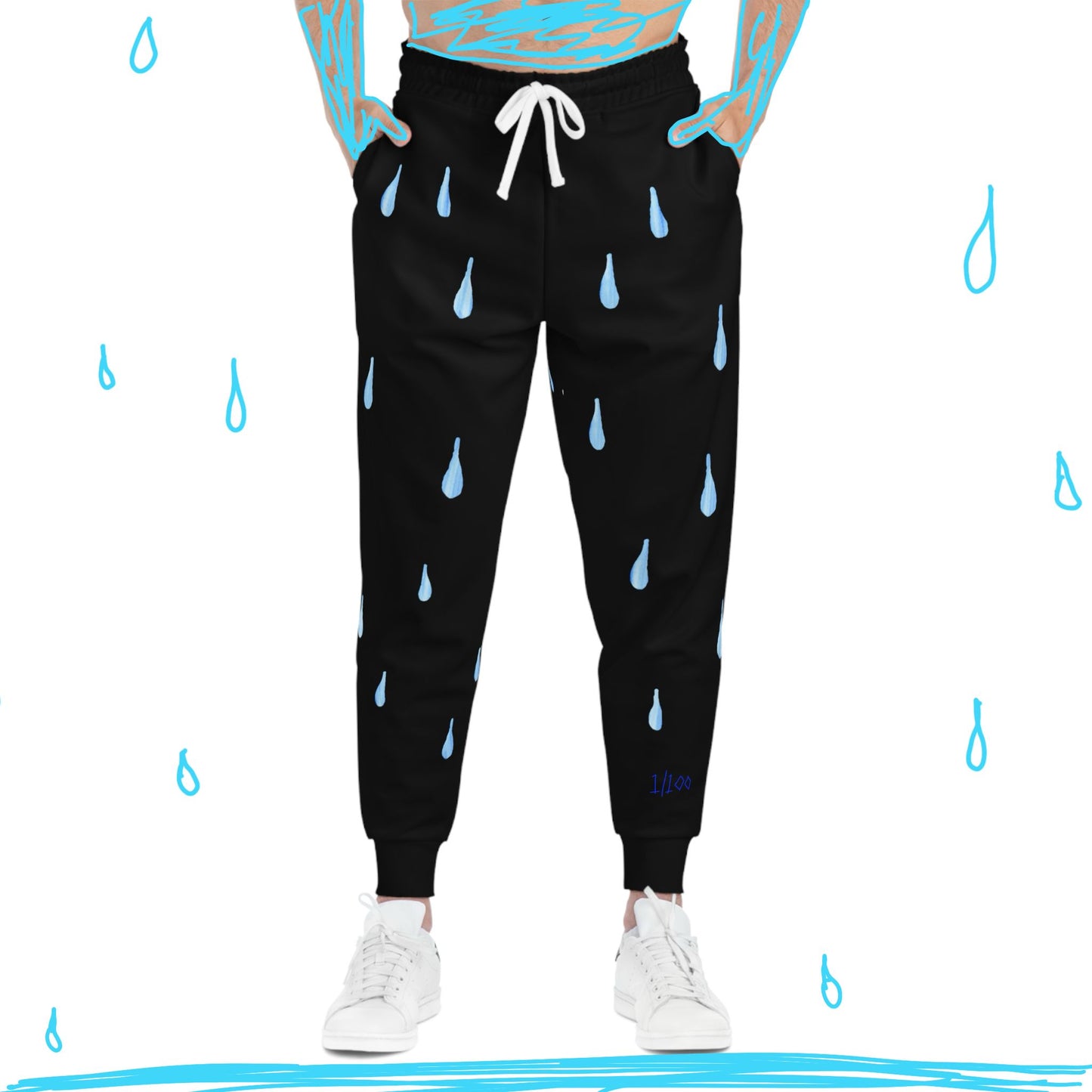 “Rain Drop” Athletic Joggers