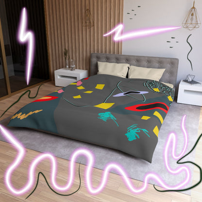 "Grey Matter" Duvet Cover