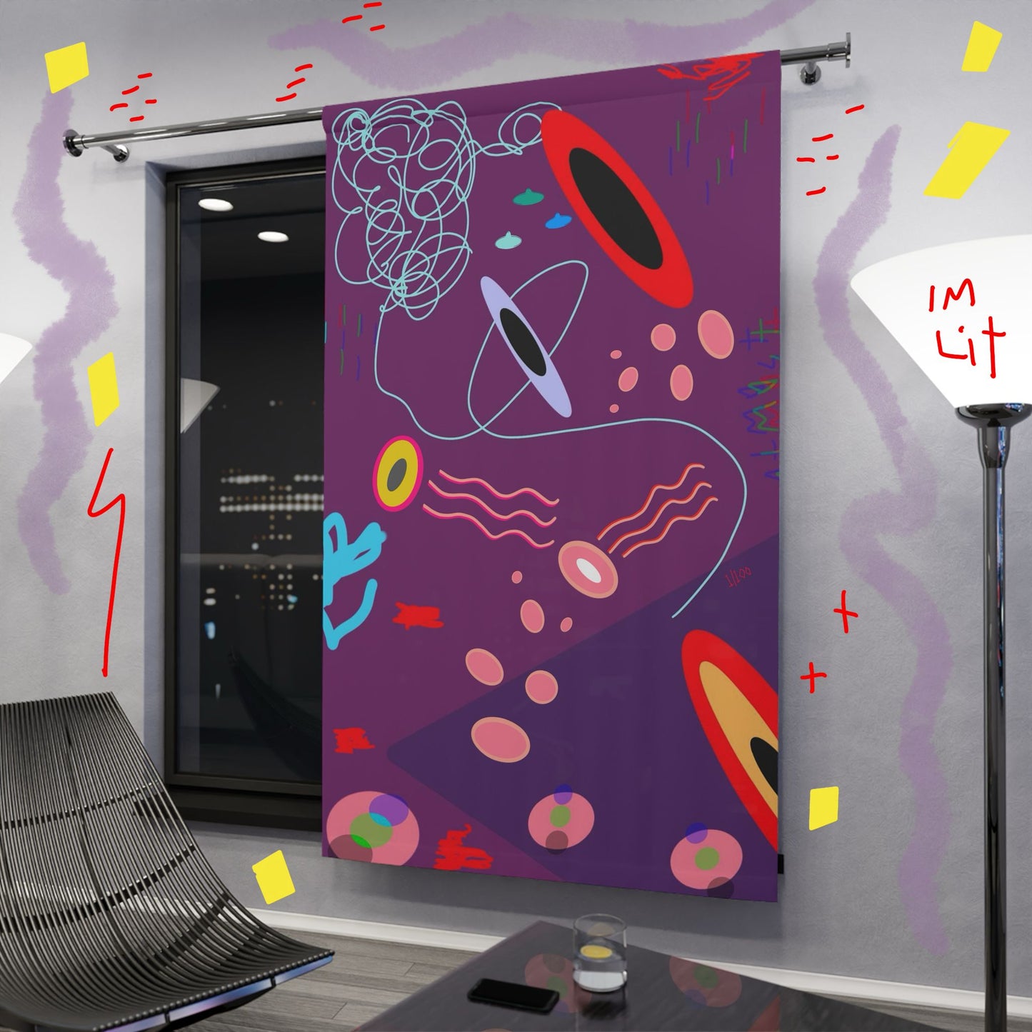 "Almost There" Window Curtain