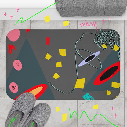 "Grey Matter" Bath Mat