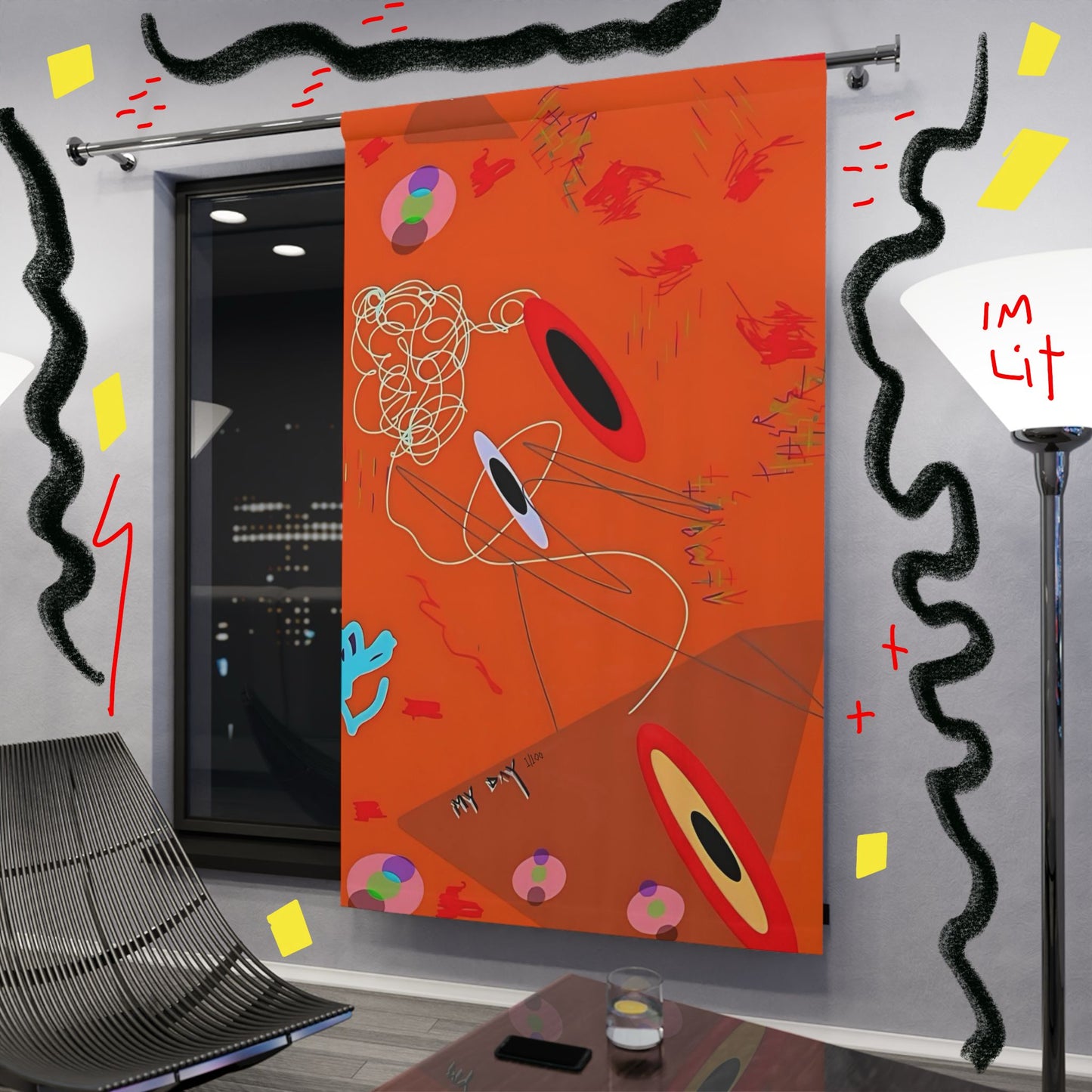 "My Day" Window Curtain